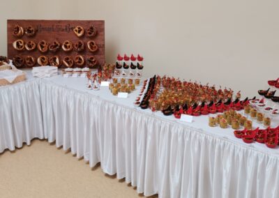 aufgebautes Buffet